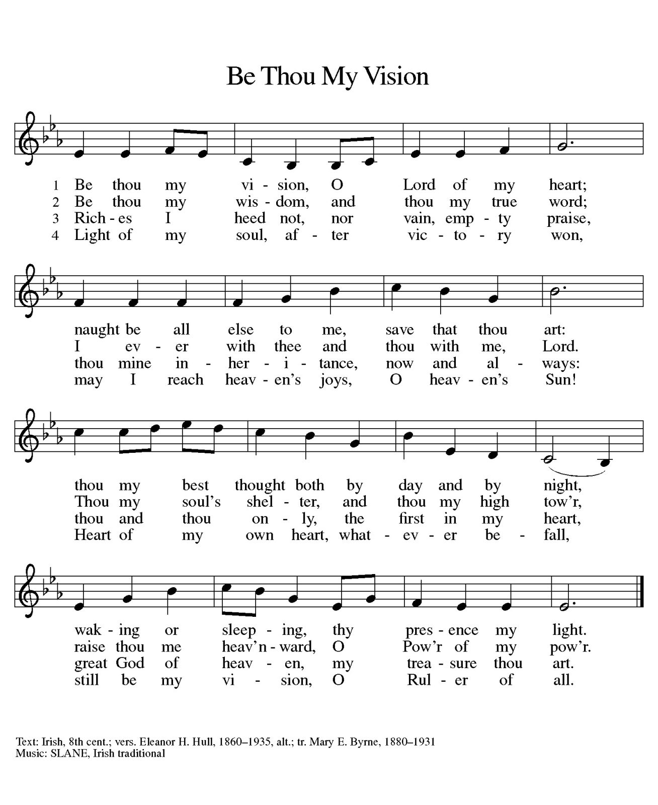 Be Thou My Vision (Melody) (1)